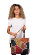 Aboriginal Art Clothing-Community Unity Lifestyle Bag-Yarn Marketplace