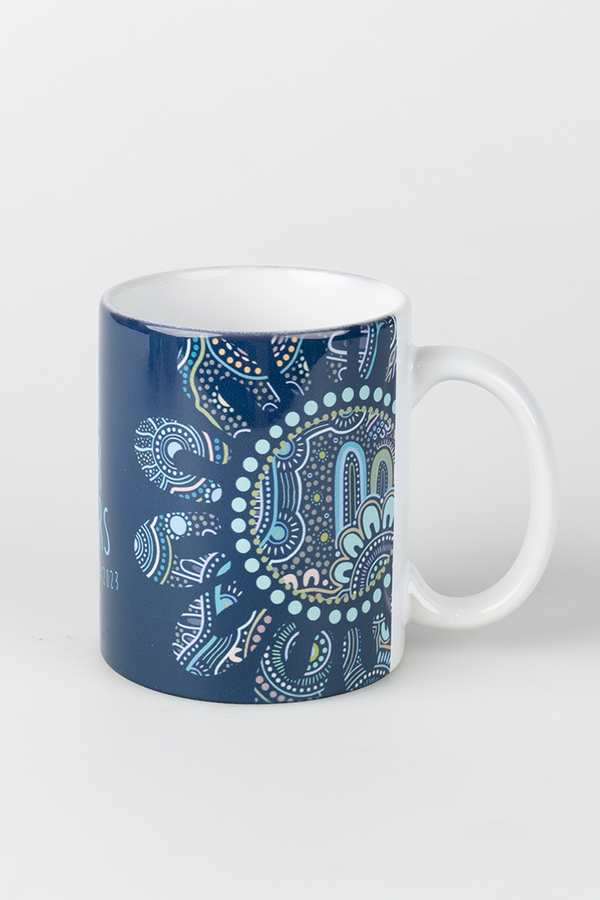 Connection Through Generations (Blue) Ceramic Coffee Mug