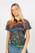 Currumbin Sunset Recycled UPF50+ Women's Fitted Polo Shirt