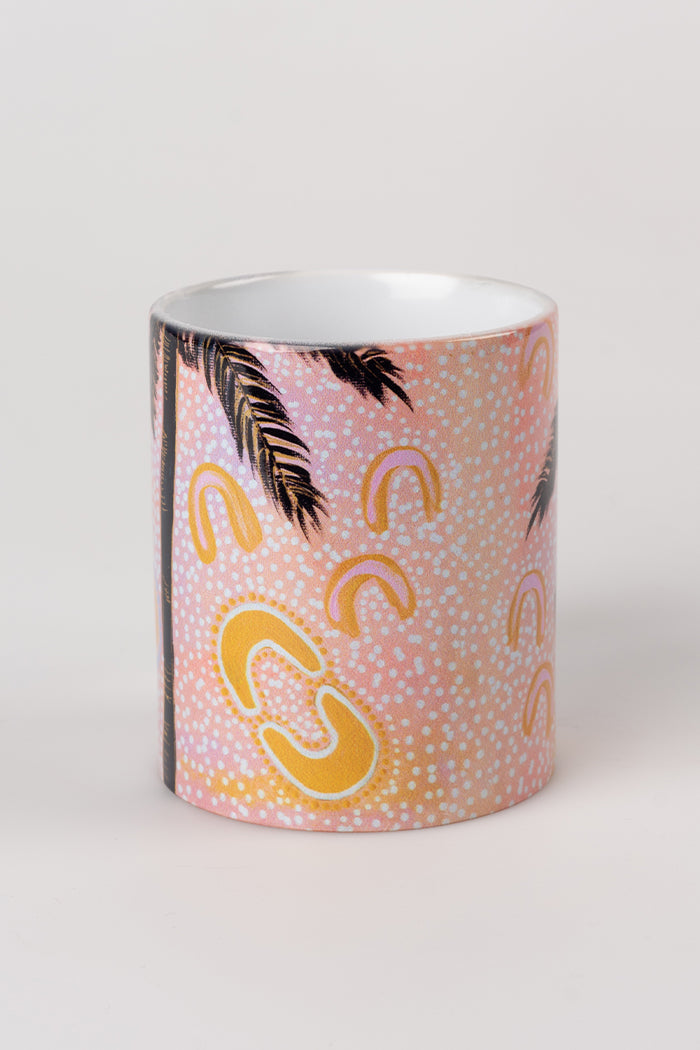 Pink Sunset Ceramic Coffee Mug