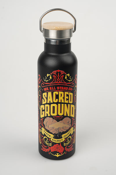 Vintage Sacred Ground Stainless Steel Water Bottle