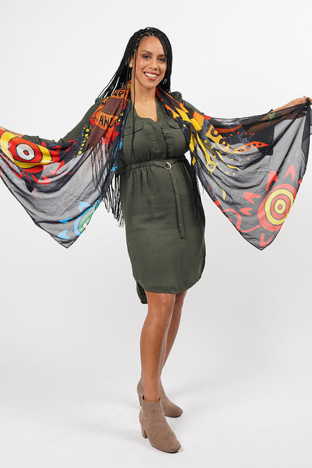 Empower Rectangle Rectangle Chiffon Scarf