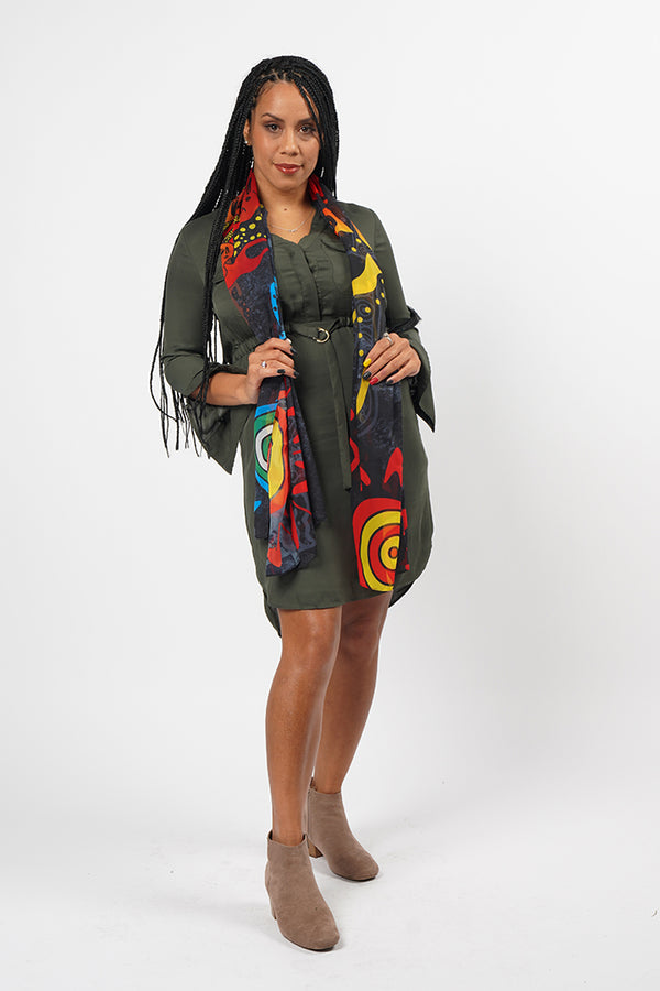 Empower Rectangle Rectangle Chiffon Scarf