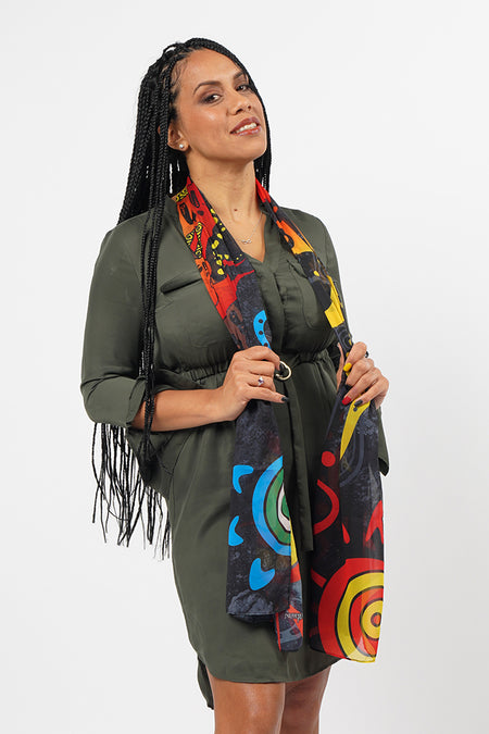 Empower Rectangle Rectangle Chiffon Scarf