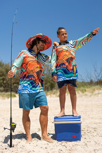 Reef King UPF50+ Unisex Long Sleeve Polo Shirt