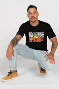 "My Culture, My Future" Black Cotton Crew Neck Unisex T-Shirt
