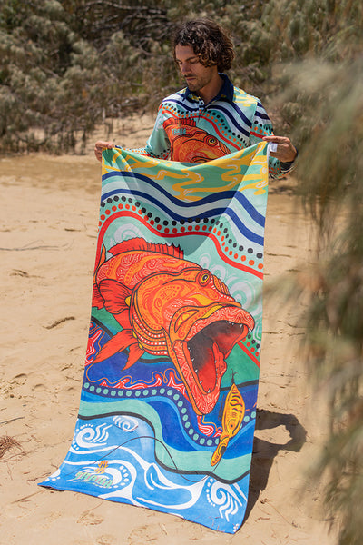 Reef King Beach Towel