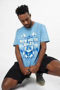 NSW Tribute Carolina Blue Cotton Crew Neck Unisex T-Shirt
