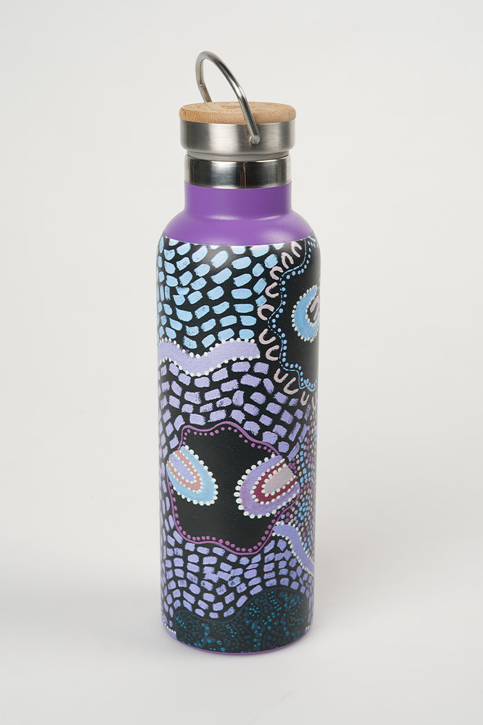 Kakadu Organics Purple Stainless Steel Water Bottle