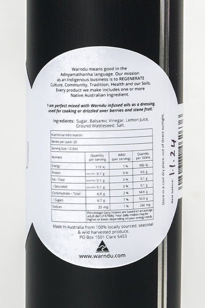 Wattleseed Balsamic Vinegar (250mL)