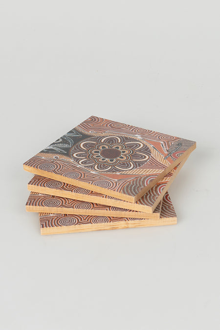 Respecting Our Elders Bamboo Coaster Set (4 Pack)