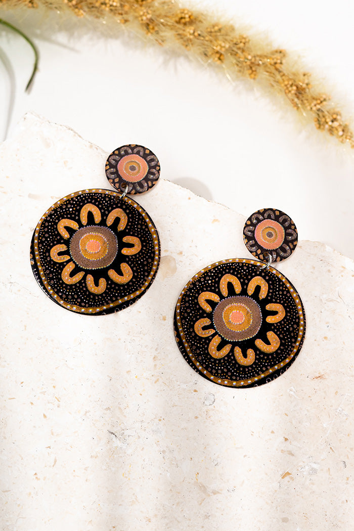 NAIDOC Aboriginal Circle Earrings The Path They Have Laid