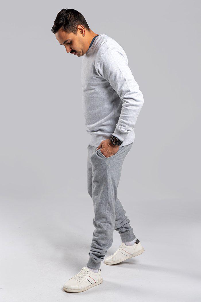 Dark grey wool suit trousers with contrasting woven lines | The Kooples - US