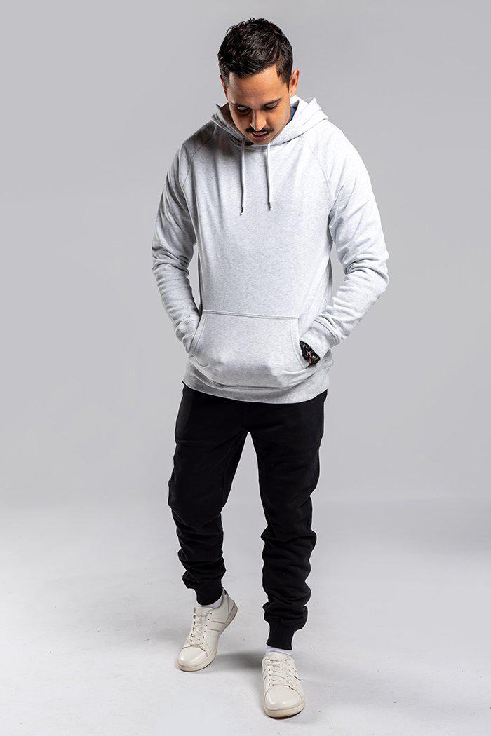 Essentials Hoodie Mens Plain Oversized - White | Yarn Marketplace