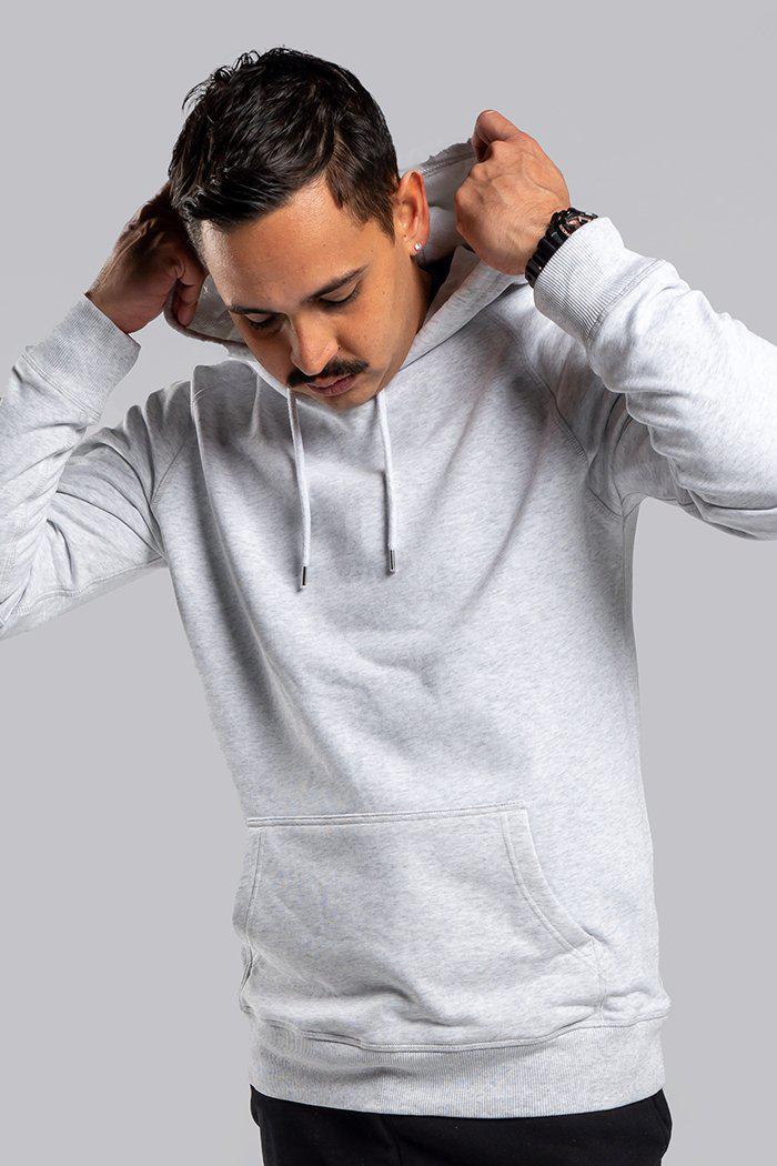 Essentials Hoodie Mens Plain Oversized - White | Yarn Marketplace