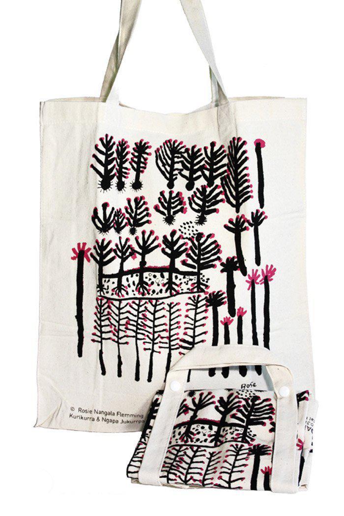 Aboriginal Art Australia-Flemming Cotton Shopping Bag - 34.5x41x7-Yarn Marketplace