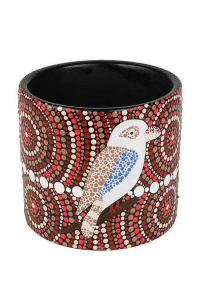 Guganigine- Kookaburra Handpainted Pot-Homewares-Yarn Marketplace