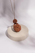 Aboriginal Art Jewellery Australia-Handmade Brown 'Tidda' Sister Basket Necklace-Yarn Marketplace