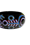 Aboriginal Art Jewellery Australia-Hudson Bangle (Red/Yellow)-Yarn Marketplace