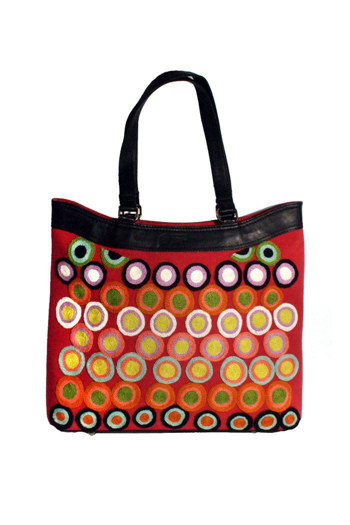 Kulyuru OS Embroidered Hand Bag - 38x45-Bags-Yarn Marketplace