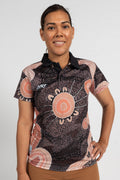 Meeting At The River Recycled UPF50+ Women's Fitted Polo Shirt