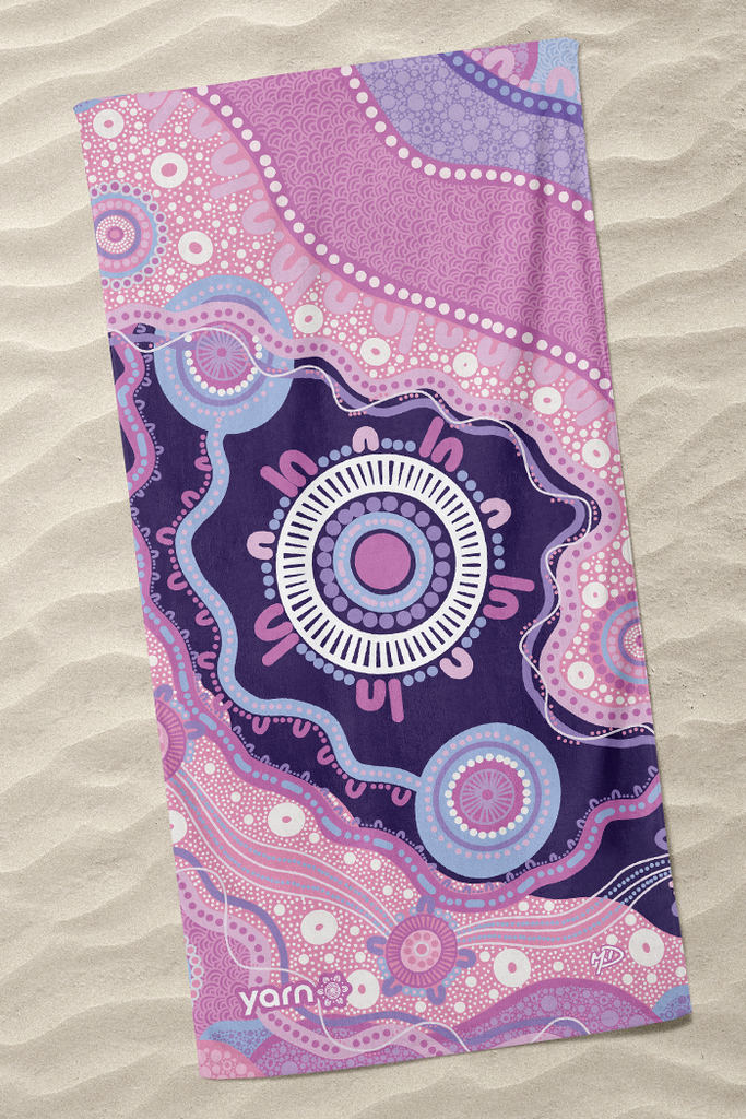 A Woman's Connection Beach Towel