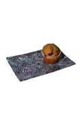 Aboriginal Art Kitchen Warehouse-Marks Bone China Cake Plate (Purple) 17.5 x 12cm-Yarn Marketplace