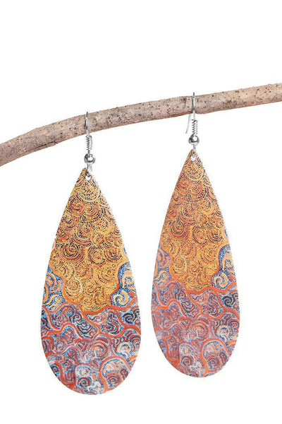 Aboriginal Art Jewellery Australia-Mina Mina Ngalyipi Earrings-Yarn Marketplace
