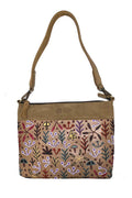 Morton Embroidered Handbag Leather - 30 x 24cm-Bags-Yarn Marketplace