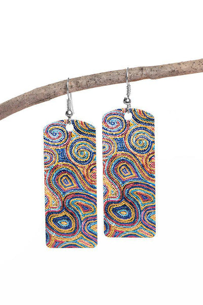 Aboriginal Art Jewellery Australia-Ngalyipi Earrings-Yarn Marketplace