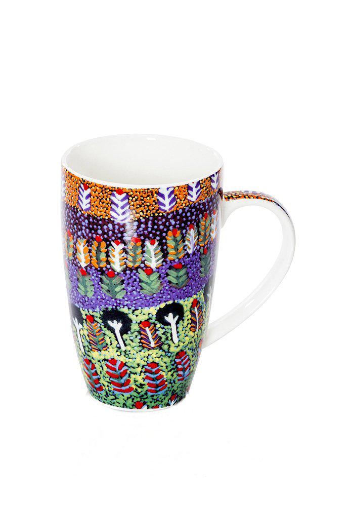 Aboriginal Art Kitchen Warehouse-Ross Bone China Mugs 380ml/13oz-Yarn Marketplace