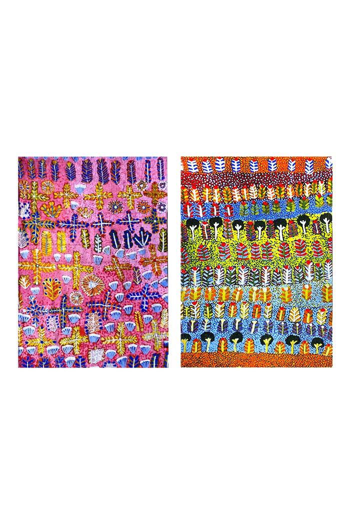 Aboriginal Art Kitchen Warehouse-Ross Cotton Tea Towel 2 Pack-Yarn Marketplace
