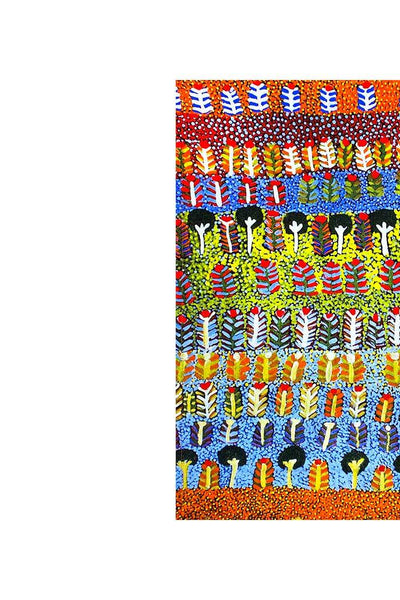 Aboriginal Art Kitchen Warehouse-Ross (Trees) Cotton Tea Towel-Yarn Marketplace