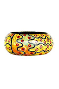 Aboriginal Art Jewellery Australia-Sampson Bangle Wide 61-71mm-Yarn Marketplace