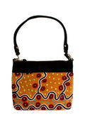 Sampson Embroidered Handbag Leather (Black) - 30 x 24cm-Bags-Yarn Marketplace