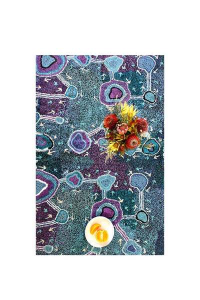 Aboriginal Art Kitchen Warehouse-Singleton Linen Tablecloth Lg 150 x 230-Yarn Marketplace