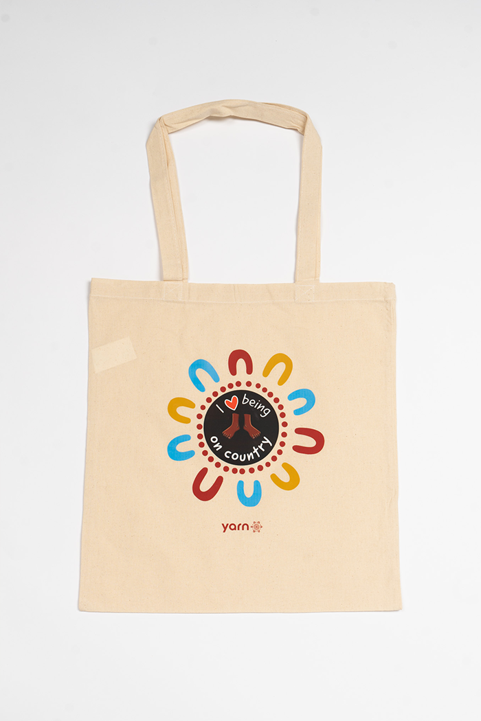 On Country Long Handle Natural Cotton Tote Bag