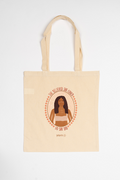 "She Believed She Could, So She Did" Long Handle Natural Cotton Tote Bag