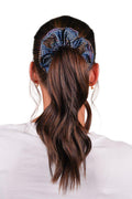 Aboriginal Art Headwear-Warlu Hair Set - Orange & Blue-Yarn Marketplace
