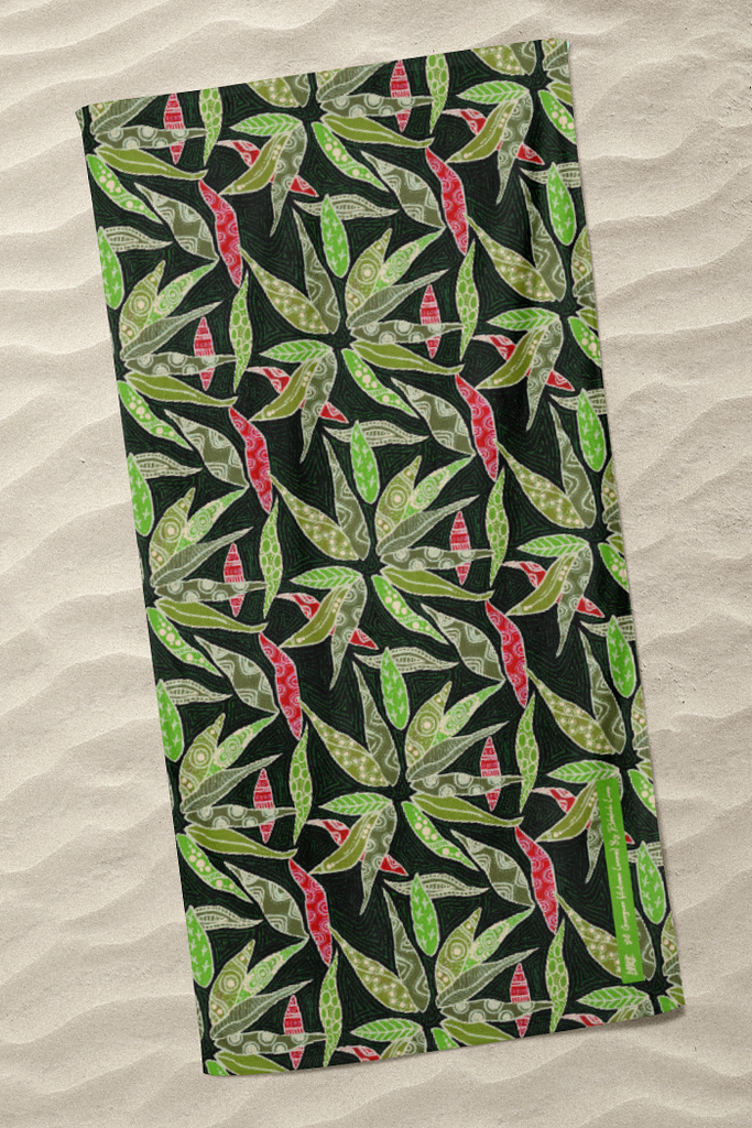 Yili Gurrgurr (Autumn Leaves) Beach Towel