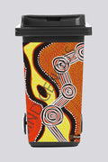 Bindigenous Maaya-li Dhawun Creations (Desert Journey) Bin Sticker (Fits 240L Bin)