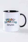 Deadly Super Dad "Hand Line Hero" Ceramic Coffee Mug