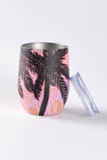 Pink Sunset Vacuum Insulated Double Walled Stainless Steel Travel Mug
