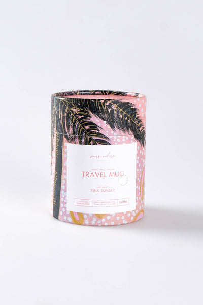 Pink Sunset Vacuum Insulated Double Walled Stainless Steel Travel Mug