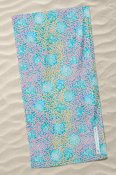 Sunset Over The Reef Beach Towel